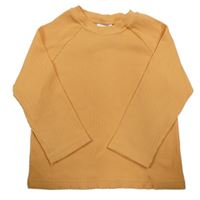 Oranžové žebrované triko H&M
