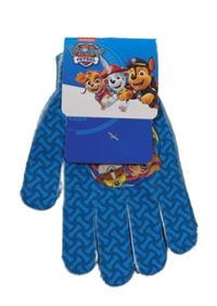 Nové - Modré vzorované prstové rukavice s PAW PATROL nickelodeon