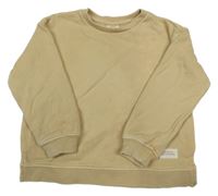 Béžová oversize mikina s nášivkou ZARA