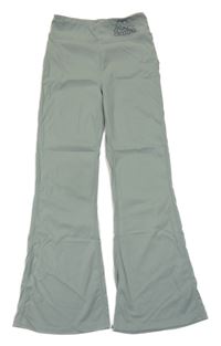 Khaki flare sportovní legíny s logem kappa