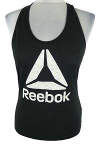 Dámský černý sportovní top s logem Reebok 
