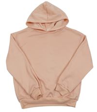 Světlerůžová mikina s třešněmi a kapucí Shein