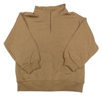 Hnědá mikina se stojáčkem H&M