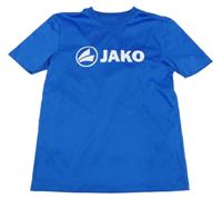 Safírové sportovní tričko s logem Jako 