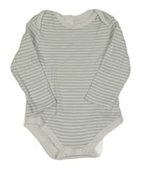 Bílo-šedé pruhovné body C&A