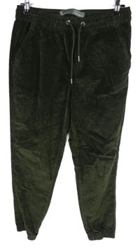 Pánské khaki jogger manšestrové kalhoty Denim 