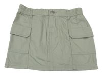 Světlezelená cargo lehká riflová sukně New Look