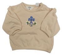 Světlerůžová mikina s výšivkou H&M
