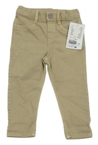 Nové - béžové skinny rifle H&M
