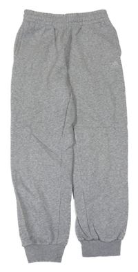 Šedé tepláky s logem Adidas