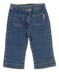 Modré elastické capri rifle S. Oliver