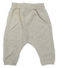 Světlebéžové pletené baggy tepláky Mamas&Papas