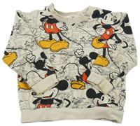 Béžová mikina s Mickeym H&M