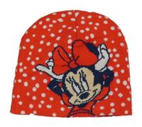 Červeno-bílá čepice s Minnie Disney
