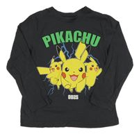Antracitové triko s Pikachu Primark