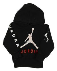 Černá mikina s logem a kapucí Nike Air Jordan