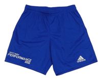 Modré sportovní kraťasy s nápisem Adidas