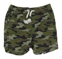 Khaki army plátěné kraťasy C&A