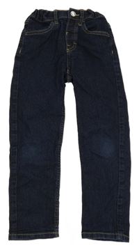 Tmavomodré slim fit rifle H&M
