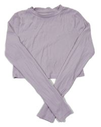 Světlerůžové crop triko H&M