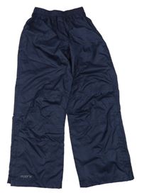 Tmavomodré funkční šusťákové nepromokavé kalhoty Mountain Warehouse