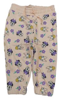 Světlerůžové tepláky s Minnií a Daisy Disney