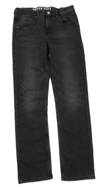 Černé teplákové skinny fit rifle H&M