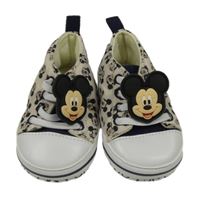 Béžovo-bílé capáčky s Mickeym Primark vel.18