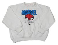 Bílá oversize mikina se Spidermanem Zara
