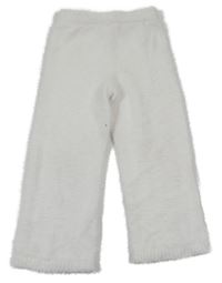 Smetanové chlupaté kalhoty H&M