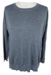 Dámský tmavomodrošedý třptivý svetr Crew Clothing 