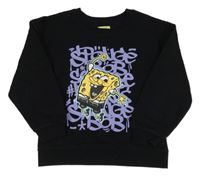 Černá mikina se Spongebobem Nickelodeon