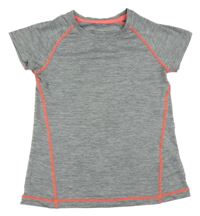 Šedé melírované sportovní tričko H&M