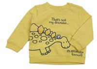 Žlutá mikina s dinosaurem 