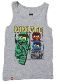 Zelené melírované tílko s Lego Ninjago
