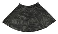 Černá koženková sukně H&M
