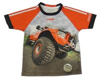 Barevno-červené sportovní tričko s jeepem O'Neills