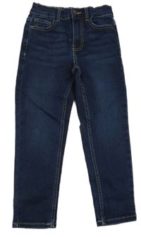 Tmavomodré elastické skinny rifle Dunnes 