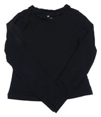 Černé crop triko H&M