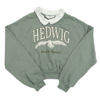 Khaki crop mikina s límečkem a Hedvikou H&M