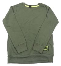 Khaki žebrovaná mikina Y.F.K.