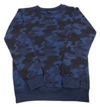 Tmavomodro-černá army mikina Y.F.K.