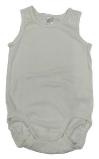 Bílé žebrované body H&M
