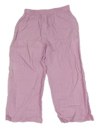 Růžové volné vzorované kalhoty M&S