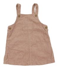 Světlerůžové manšestrové šaty Primark