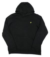 Černá mikina s orlem a kapucí Lyle&Scott