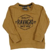 Hnědá mikina s logem RAVAGIO