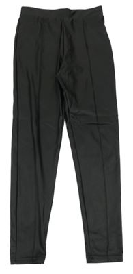 Černé koženkové tregíny Primark