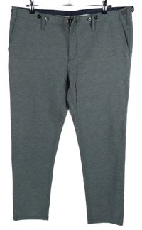 Pánské šedé plátěné chino kalhoty Zara vel. 38