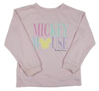 Světlerůžová mikina s nápisem Disney